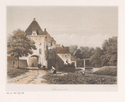 Schoonhoven Schoonhoven şehir kapısının görünümü (nesne üzerindeki başlık) by Anonymous