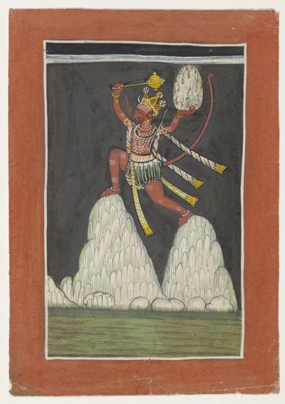 Hanuman dağların zirvesine atladı by Anonymous