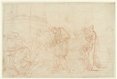 Saint Charles Borromeo veba kurbanlarını ziyaret etti by Anonymous