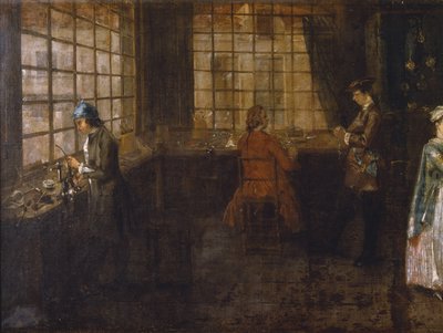 Bir Saatçi Dükkanının İçi (detay) by Anonymous