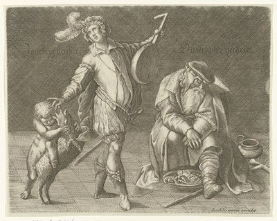 Gençlik ve yaşlılık Jonckheyt aensite / Yaşlılık kederi (nesne üzerindeki başlık) by Anonymous