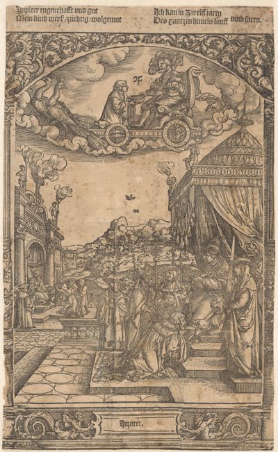 Jüpiter ve gezegen çocukları Jüpiter (nesne üzerindeki başlık) Yedi Gezegen (dizi başlığı) by Anonymous