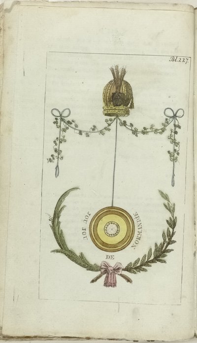 Moda ve zevk dolabı 1791, Sf. 227: Jou jou de Normandie by Anonymous