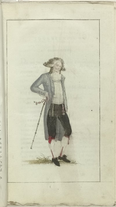 Moda ve Lezzet Dolabı 1791, pl. Ben: Petit Maitre by Anonymous