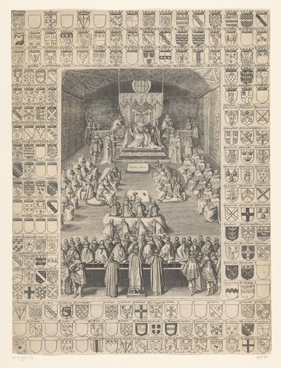 Charles I, 1628 Parlamento oturumunu açar by Anonymous