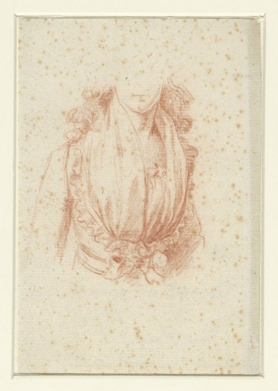 Madam Moreau'nun portresi için kostüm çalışması by Anonymous