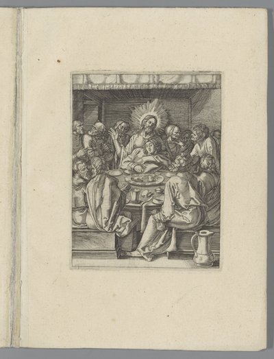En son avondmaal Küçük Geçiş (dizi adı) Passio Christi Ab Alberto Durer Nürnberg Figürü (seri başlığı) by Anonymous