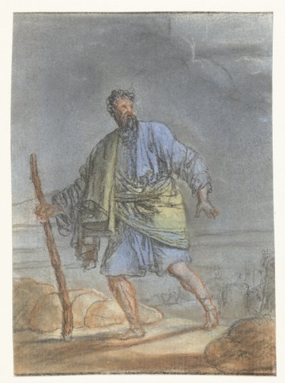 sopa ile yürüyen adam by Anonymous