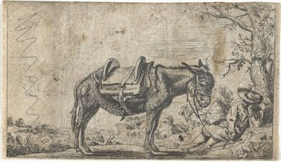 eşek ile adam by Anonymous