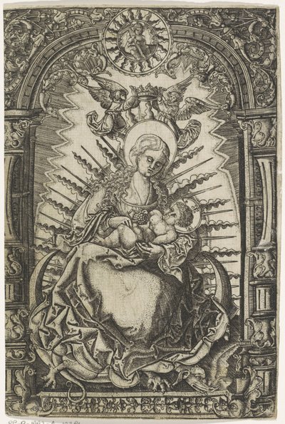 hilal ayda Mesih çocukla Meryem by Anonymous