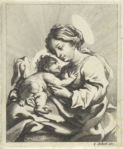 İsa Çocuk ile Meryem by Anonymous