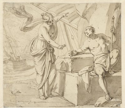 Minerva Odysseus'a görünür by Anonymous