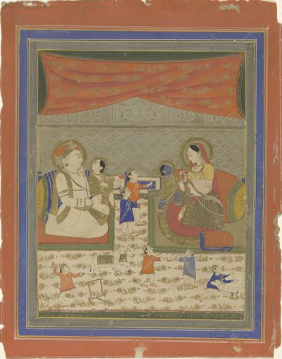 Nanda ve Yasoda, Krishna ve Balarama ile tanıştı by Anonymous