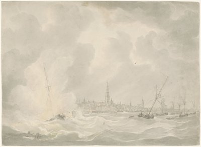 Jan van Speijk'in teknesinin patlaması, 1831 by Anonymous