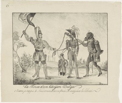 Asi Belçikalı Hollandalıları zincire vuruyor, 1830 La force d