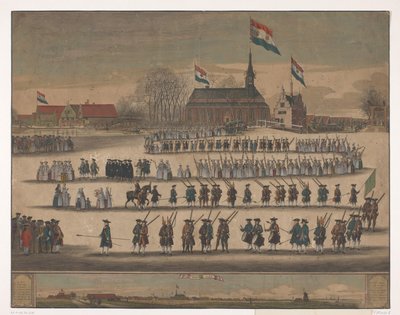 1766 yılında William V kurulumunda Jisp alayı by Anonymous