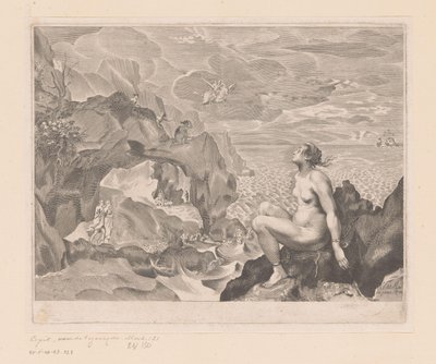Perseus, Andromeda'yı serbest bırakmaya geliyor by Anonymous