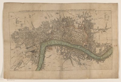 Plattegrond van Londra, 1761 1761 yılına kadar yeni binalarla birlikte Londra, Westminster ve Southwark