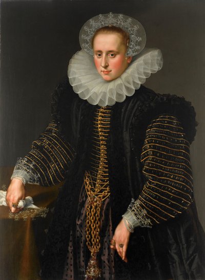 Bir Kadının Portresi, muhtemelen Maria Schuurman by Anonymous