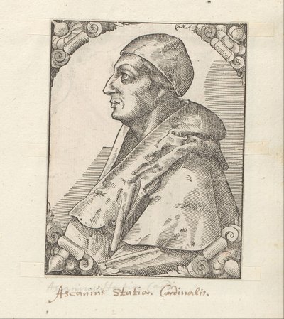 Portret van Ascanio Sforza by Anonymous