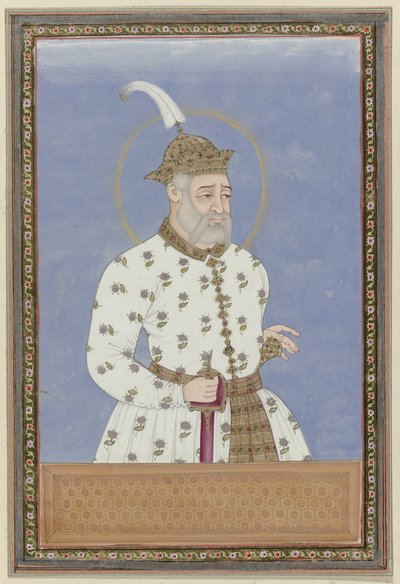 Bara Malik'in Portresi; Bidar şehrini yöneten padişahın ilk veziri (?); daha sonra Golconda'nın hükümdarı oldu ve Golconda'yı kurdu. by Anonymous