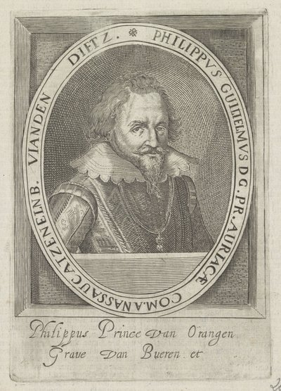 Orange Prensi Philip William'ın Portresi by Anonymous