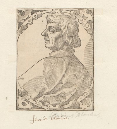 Portret van Flavio Biondo by Anonymous