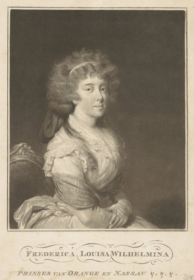 Orange-Nassau Prensesi Louise'in Portresi by Anonymous