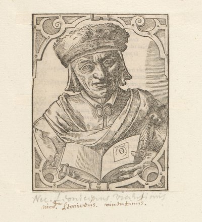 Portret van Niccolò Leoniceno by Anonymous