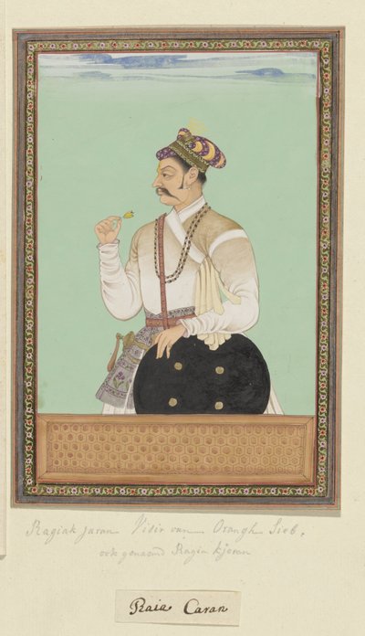 Aurangzeb'in veziri olan Raja Karan'ın portresi by Anonymous