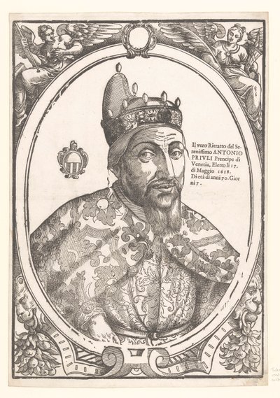 Portret van doge Antonio Priuli En Huzurlu Antonio Priuli