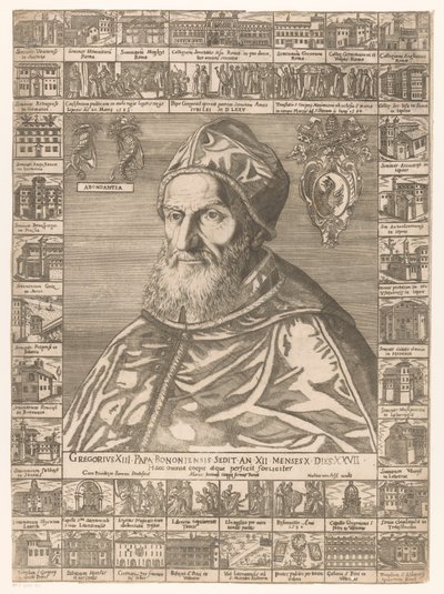 Portret van paus Gregorius XIII by Anonymous