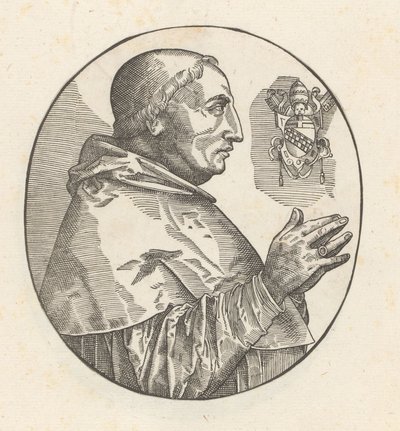 Portret van paus Masum VIII by Anonymous