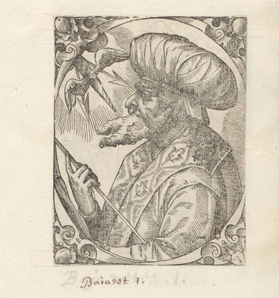 Portret van sultan Bayezid I by Anonymous
