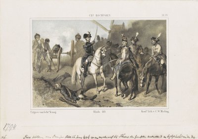 Fleurus Savaşı'nda Prens William, 1794 by Anonymous