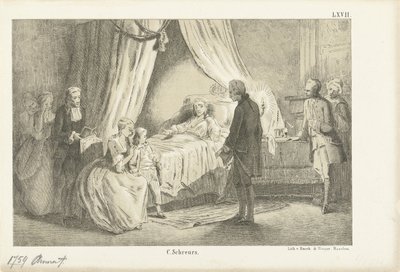 Prenses Anna ölüm döşeğinde, 1759 by Anonymous