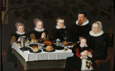 Müreffeh Kalvinist Aile Aile portresi by Anonymous