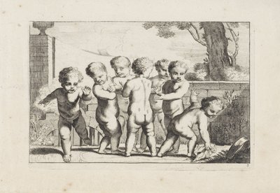 Bir doku döşeme putti oynamak Putti oynamak (dizi başlığı) by Anonymous