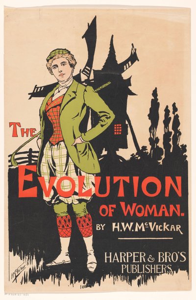 Harry Whitney McVickar tarafından Kadının Evrimi için Reklam by Anonymous
