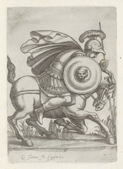 Rölyef, daad van Marcus Curtius ile tanıştı Roma