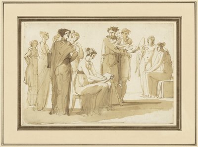 Bir çizim akademisinde sahne by Anonymous