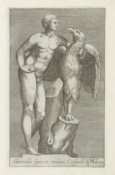 Heykeltıraş van Jupiter als adelaar Ganymedes ile tanıştı Cardinal de Medici
