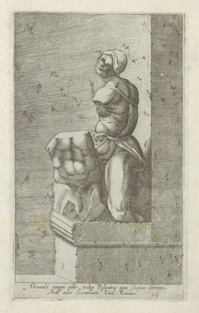 Heykeltıraş van Pasquino Büyük asker İskender, genellikle Pasquinus ve Focius Roma