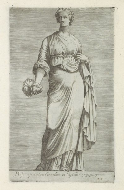 Heykeltıraş van Thaleia, muze van de komedie Capitol
