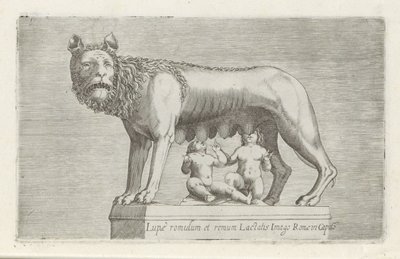 Heykeltıraş van de Lupa Capitolina, Romulus en Remus zoogt