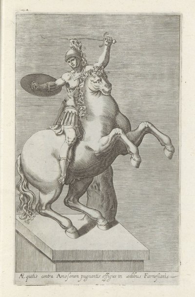 Heykeltıraş van een Romeinse soldaat te paard (nesne üzerindeki başlık) Roma