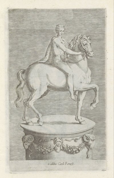 Heykeltıraş van een naakte jongen op een paard Roma