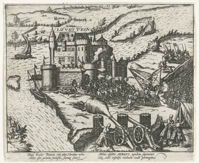 Herman de Ruiter tarafından alınan Loevestein Şatosu, 1570 by Anonymous