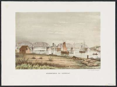 Dordrecht yakınlarındaki demiryolu köprüsü, 1872 Dordrecht yakınlarındaki demiryolu köprüsü (nesnedeki başlık) Hollanda