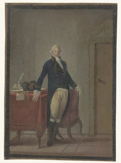 Yazı masasının önünde duran adam by Anonymous